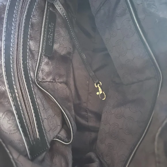 Michael Kors Black and Gold Structured Tote - Picture 7 of 8